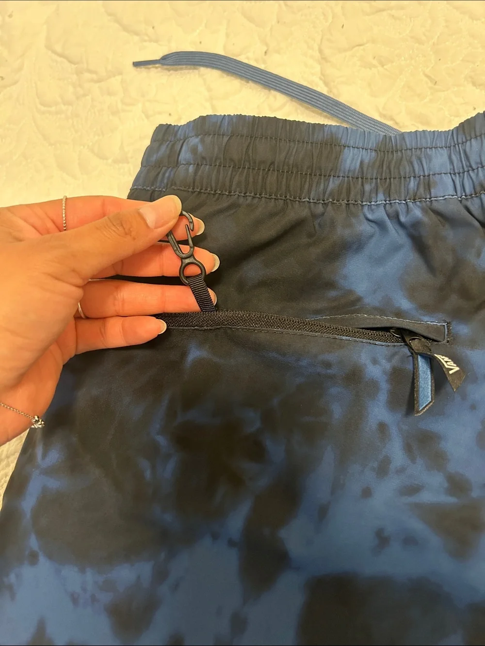 Vans Men's Blue Tie-Dye Swim Shorts
